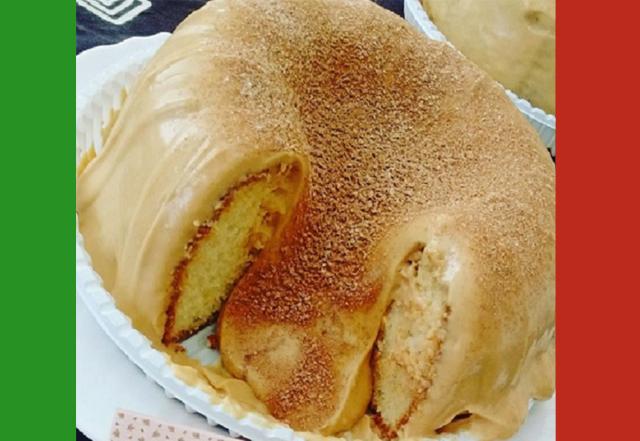 Bolo Vulcão de Churros